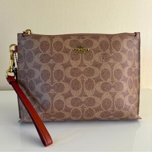 Coach Charlie Pouch Wristlet